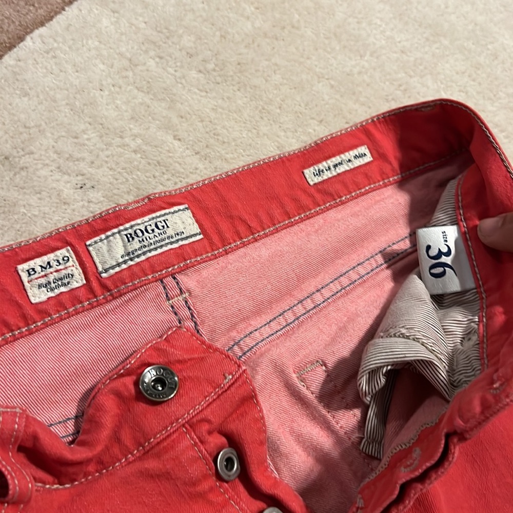 Boggi Milano salmon pants size 36x34